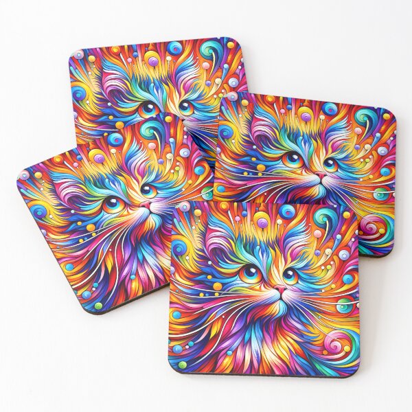 Item preview, Colorful Cat designed and sold by Junipurr’s Corner .