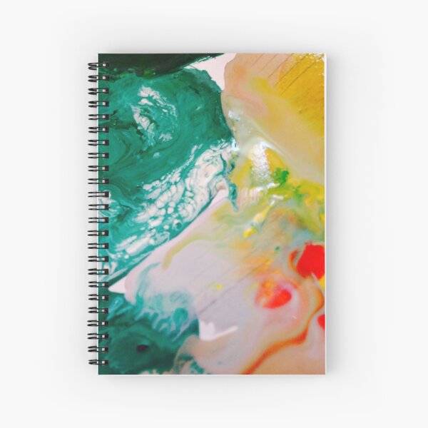 Deep green sea with eyes of foam Spiral Notebook