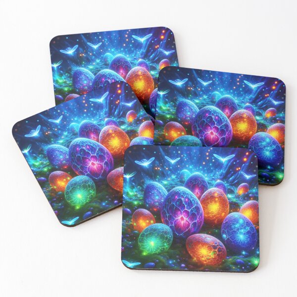 Item preview, Glowing eggs and Fireflies designed and sold by EmeraldeaArt.