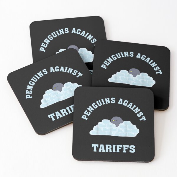 Item preview, Penguins Against Tariffs Anti Tariffs Funny Penguins designed and sold by Spaceslafr.