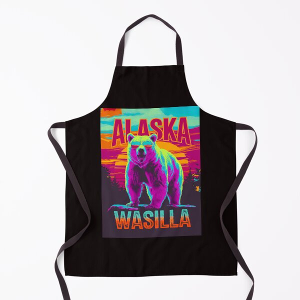 Item preview, Wasilla Alaska Poster – Pop art Bear Sunset designed and sold by paulo silveira.