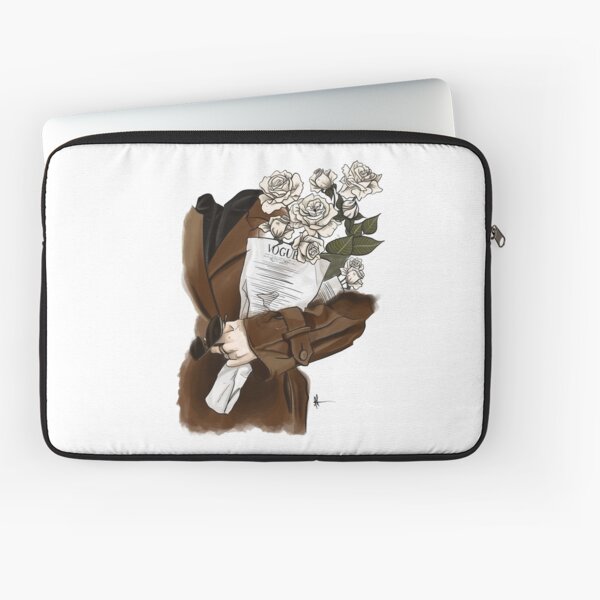 French Look and Flowers Laptop Sleeve