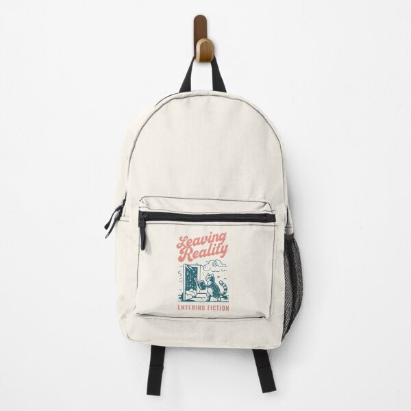 Item preview, LEAVING REALITY ENTERING FICTION, Funny reading quotes designed and sold by DemureArtsy.