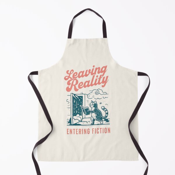 Item preview, LEAVING REALITY ENTERING FICTION, Funny reading quotes designed and sold by DemureArtsy.