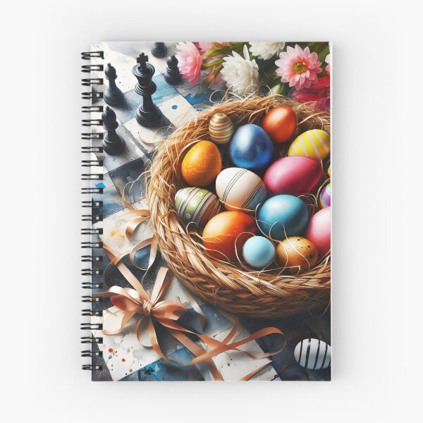 Item preview, Chessy Easter aquarelle art designed and sold by EmeraldeaArt.