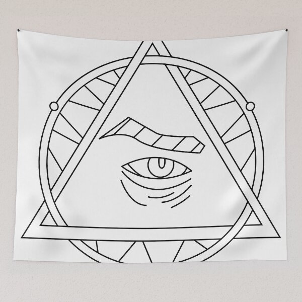 Item preview, Mystic eye within the sacred triangle designed and sold by estebansequeira.