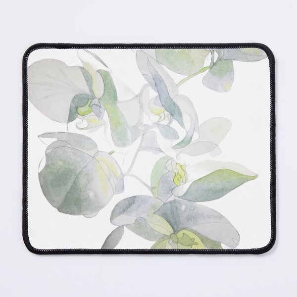 Item preview, White orchids watercolour painting  designed and sold by esvb.