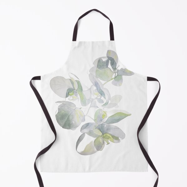 Item preview, White orchids watercolour painting designed and sold by esvb.