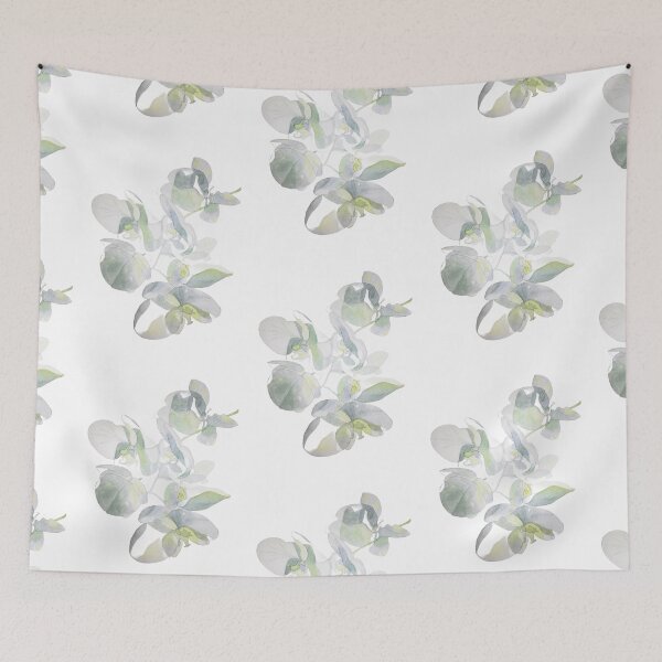 Item preview, White orchids watercolour painting  designed and sold by esvb.