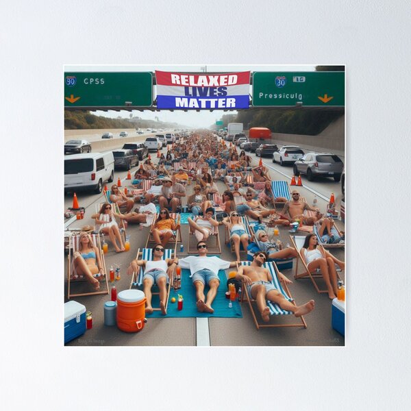 Item preview, The Relaxed Lives Print designed and sold by moss63artstudio.