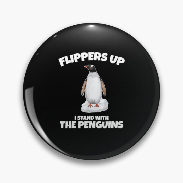 Item preview, Penguins Against Tariffs -  Flippers Up I Stand With Penguins  designed and sold by Spaceslafr.