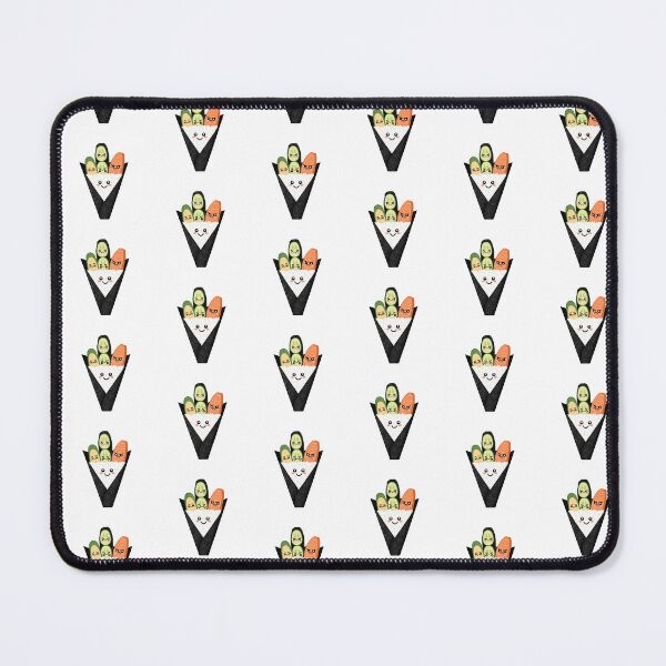 Item preview, Funny Temaki Sushi Sticker for Japanese Food Illustration designed and sold by SaavedraDesign.