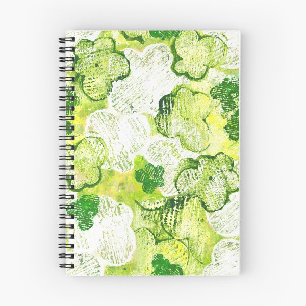 Item preview, abstract bubbly monoprint blossoms - spring green designed and sold by kobyakov.