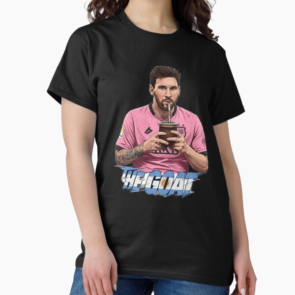 Vista previa del artículo con la obra «Messi La Cabra - Messi La Pulga - El Messias», diseñado y vendido por G-A-D-U.