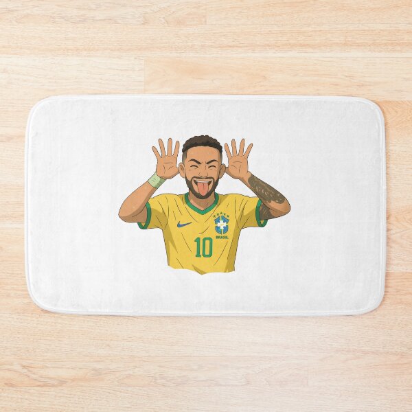 Item preview, Neymar Brazil – Tongue-Out Celebration | Yellow Kit #10 | Ghibli Style designed and sold by Gabazo Store.