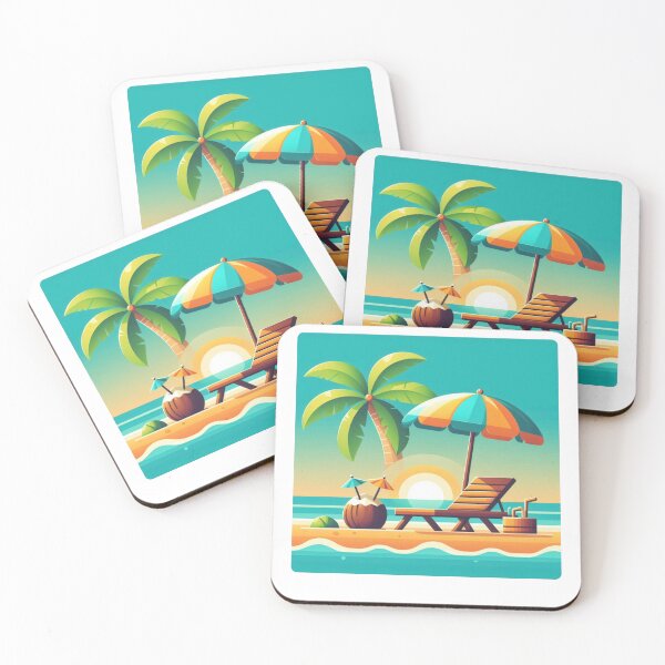 Item preview, Modern Tropical Beach Vibes: AI Comic Design with Young Coconut – Perfect for Vacation Clothing & Accessories designed and sold by knalpot-design.