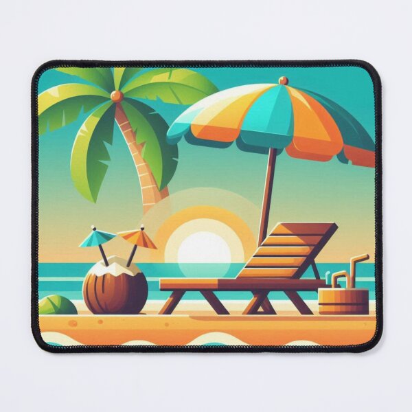 Item preview, Modern Tropical Beach Vibes: AI Comic Design with Young Coconut – Perfect for Vacation Clothing & Accessories designed and sold by knalpot-design.