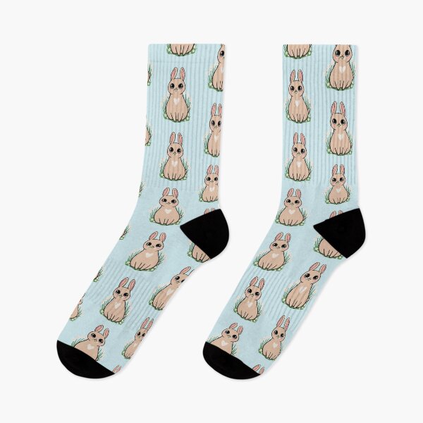 Item preview, Adorable Bunny Eating Flowers designed and sold by makell-creates.