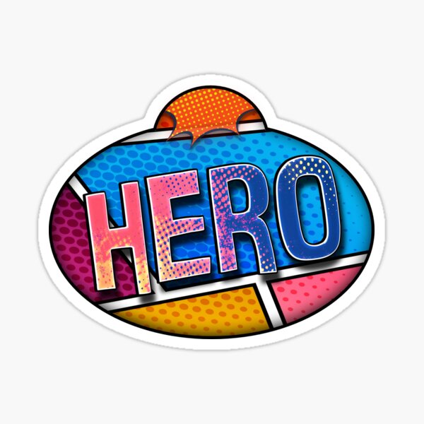 Artikel-Vorschau von Hero - Namensschild-inspiriertes Kunstwerk, designt und verkauft von The Cast Closet.