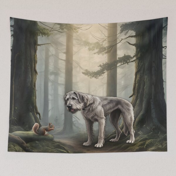 Item preview, Irish Wolfhound Forest Friend designed and sold by NikkiBear67.