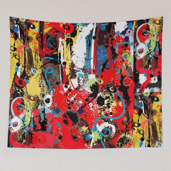 Item preview, The Dance of Hue and Line, a vibrant digital abstract.❤️ designed and sold by Art With Impact – Statement Art & Apparel for Deep Thinkers.