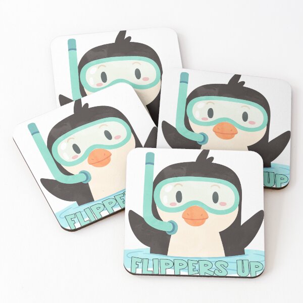 Item preview, Flippers Up Penguin designed and sold by Lori Winslow Designs.