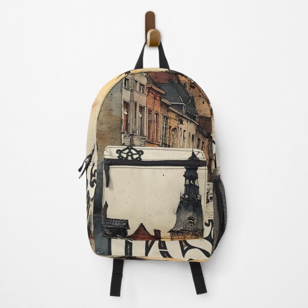 Item preview, Hasselt Street View Art Print – Belgian City Poster designed and sold by TuncGK.