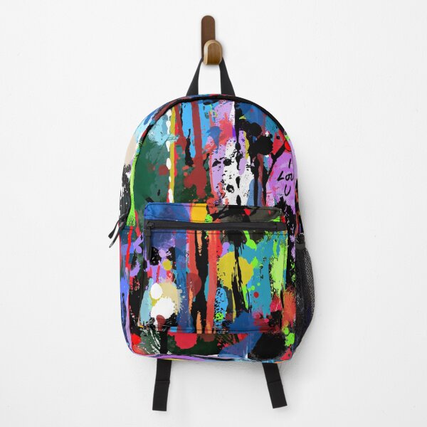Item preview, I Love U, Vibrant Abstract Expression of Chaotic Emotion❤️ designed and sold by Art With Impact – Statement Art & Apparel for Deep Thinkers.