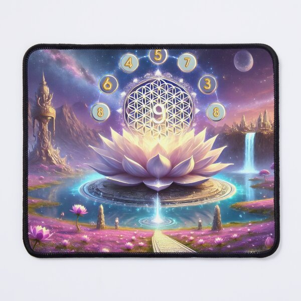 Item preview, The Lotus Flower of Sacred Numbers Temple 001L3P191TH8 designed and sold by OsirizyahDesign.