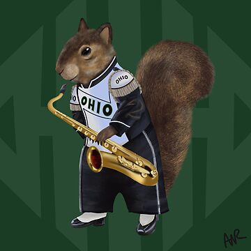 Artwork thumbnail, Saxophone Squirrel by ValleyRamArts