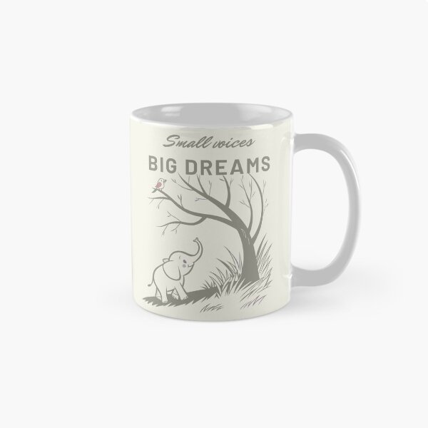 Item preview, Small Voices, Big Dreams: Elephant & Bird Whimsical Art designed and sold by GOATMATCH.