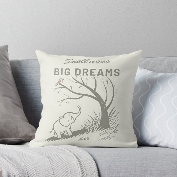 Item preview, Small Voices, Big Dreams: Elephant & Bird Whimsical Art designed and sold by GOATMATCH.