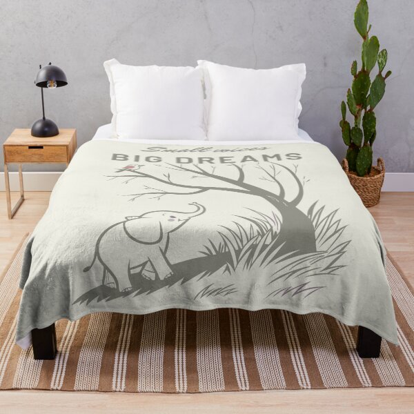 Item preview, Small Voices, Big Dreams: Elephant & Bird Whimsical Art designed and sold by GOATMATCH.