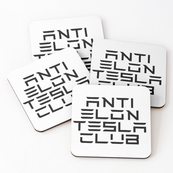 Item preview, anti elon tesla club, tesla font style  designed and sold by BrightNook.