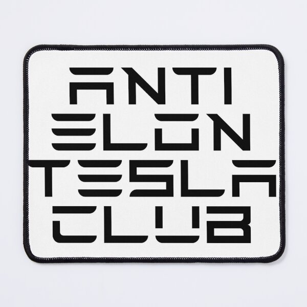 Item preview, anti elon tesla club, tesla font style  designed and sold by BrightNook.