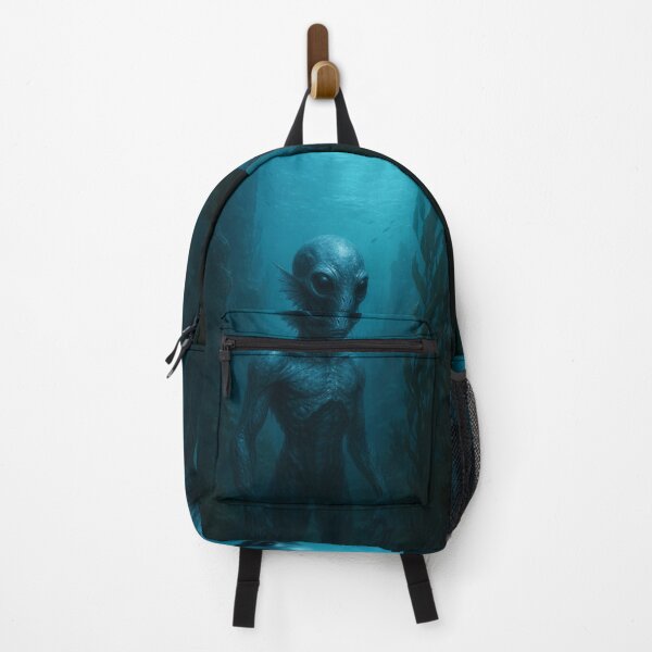 Item preview, Amphibious Alien Creature in Abandoned Facility – Realistic Sci-Fi Art designed and sold by PrometheusStyle.