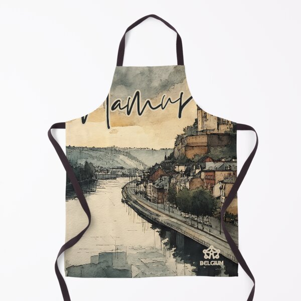Item preview, Namur River Sunset Poster – Belgium City View Art designed and sold by TuncGK.