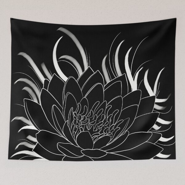 Item preview, Lotus Calligraphy designed and sold by artheistgroup.