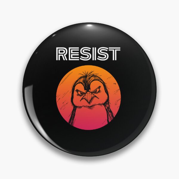 Item preview,  resist penguin  retro vintage sunset designed and sold by RokaCircles.