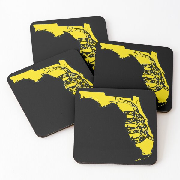 Item preview, FLORIDA  - Libertarian - Don't Tread On Me Gadsden Snake on FLORIDIAN Map designed and sold by pelagio.