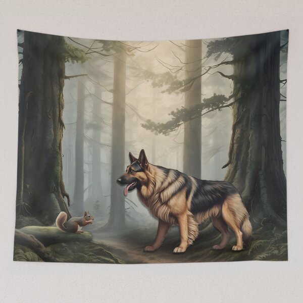 Item preview, German Shepherd Forest Friend designed and sold by NikkiBear67.