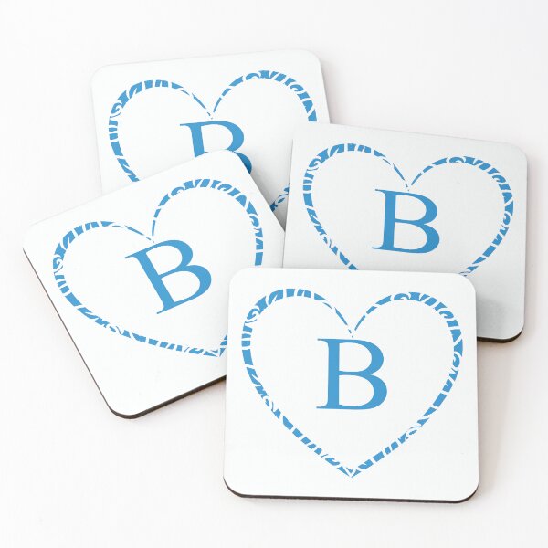 Item preview, Cute Blue Heart & Monogram Letter "B" Charm designed and sold by WD-Artist.