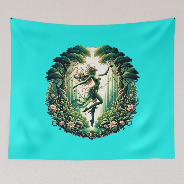 Item preview, Enchanted Forest Nymph Fairy Art designed and sold by AnalajiaDesigns.