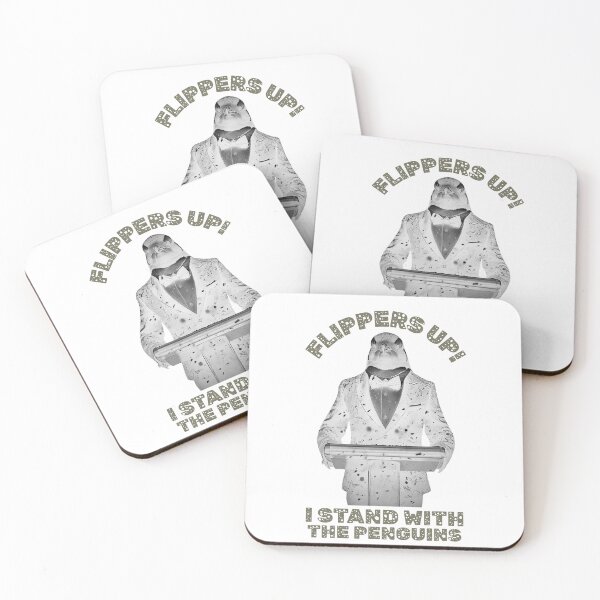 Item preview, Flippers Up penguins stand up : Political Animal Lover Arctic Wildlife Humor design for an essential t-shirt designed and sold by puurfectcat.