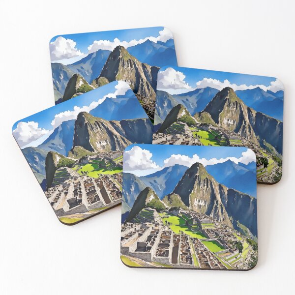 Item preview, Machu Picchu Peru Watercolor designed and sold by Magnolia Valley Art.