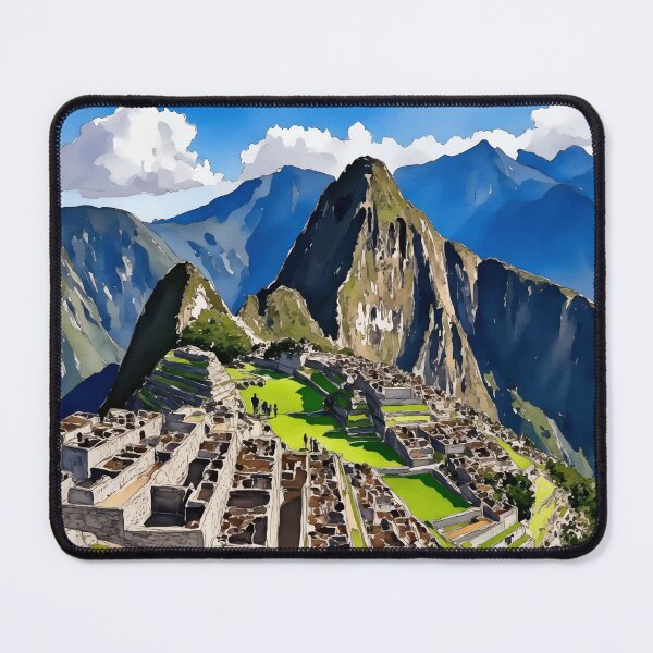 Item preview, Machu Picchu Peru Watercolor designed and sold by Magnolia Valley Art.