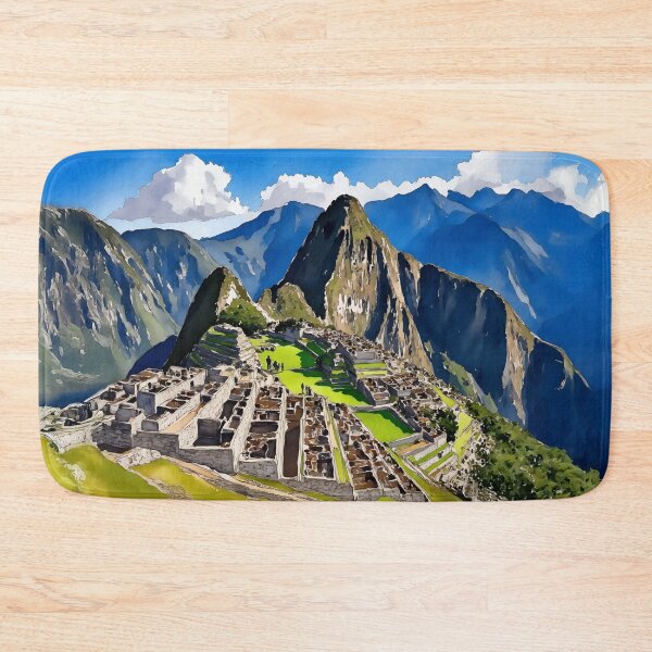 Item preview, Machu Picchu Peru Watercolor designed and sold by Magnolia Valley Art.