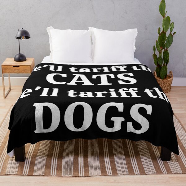 Item preview, He'll Tariff Cats Tariff Dogs Funny T-Shirts Hoodies Hats Anti Trump Economy Tariffs Recession Depression Humorous Tariffs Tees Gifts designed and sold by allfreelance.