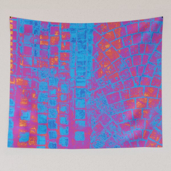 Item preview, Blue and Orange Brick Pattern  designed and sold by SavantSnails.