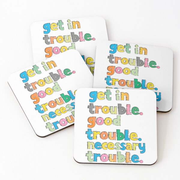 Item preview, get in trouble.good trouble.necessary trouble. funny quote design for an essential t-shirt designed and sold by puurfectcat.